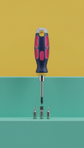 Multi-Function Screwdriver with Magnetic Tips