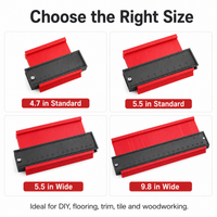 Adjustable Contour Gauge Shape Duplicator for Flooring, Tile & Woodworking