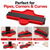 Adjustable Contour Gauge Shape Duplicator for Flooring, Tile & Woodworking