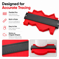 Adjustable Contour Gauge Shape Duplicator for Flooring, Tile & Woodworking