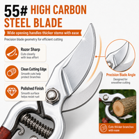 Professional High-Carbon Steel Pruning Shears – Sharp, Effortless Cuts Every Time
