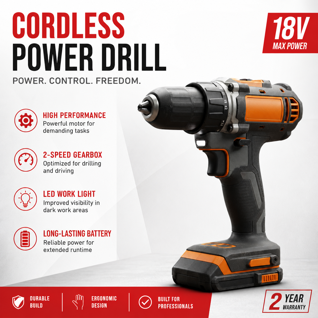 Industrial Cordless Drill Driver