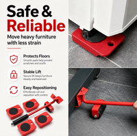 Heavy Duty Furniture Moving Tool – 360° Rolling Wheels Lifter for Easy Moving of Heavy Furniture & Appliances