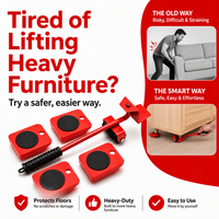 Heavy Duty Furniture Moving Tool – 360° Rolling Wheels Lifter for Easy Moving of Heavy Furniture & Appliances
