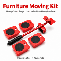 Heavy Duty Furniture Moving Tool – 360° Rolling Wheels Lifter for Easy Moving of Heavy Furniture & Appliances
